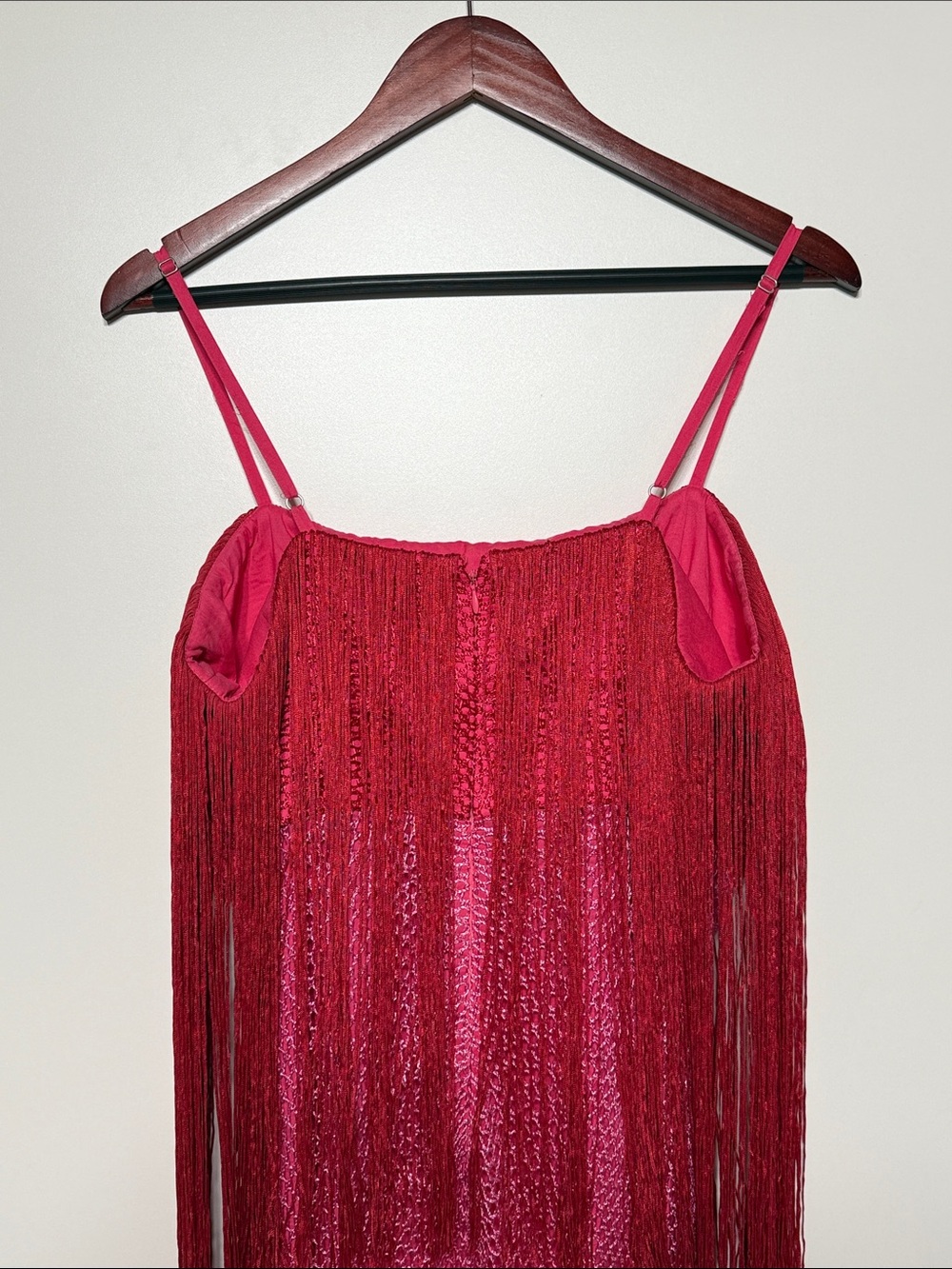 Anthropologie Let me Be Tiered Fringe Ombré Dress - Picture 7 of 17